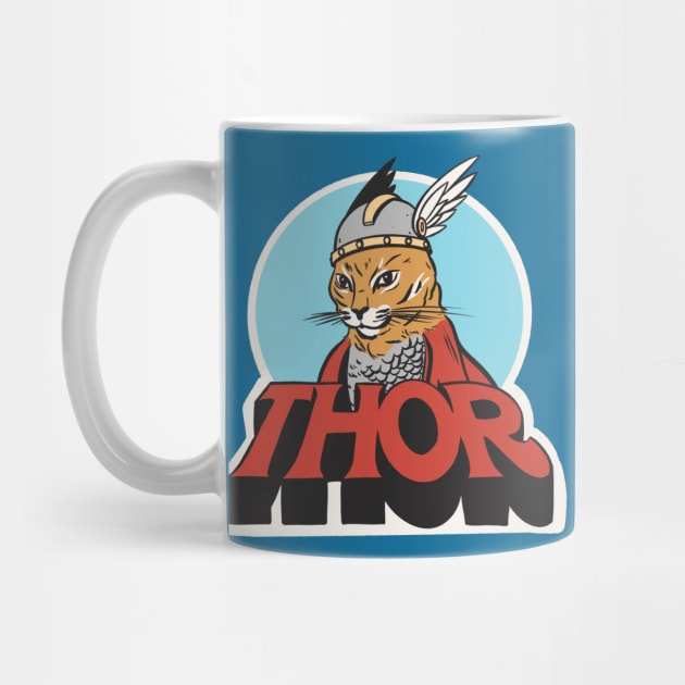 Cat Thor - Wielder of Meownir by sombreroinc